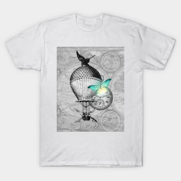 Time Travel Flights T-Shirt by She Gets Creative